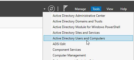 AD Users and Computers 